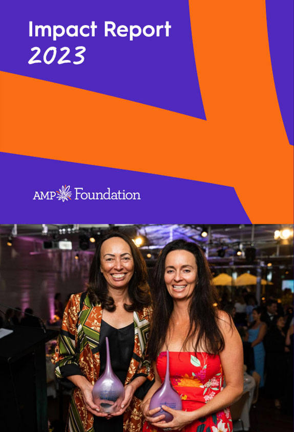 The AMP Foundation 2023 Impact Report cover